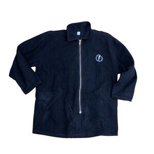 Vintage CELLINI Men's Heavy Thick Denim Jacket Men's MEDIUM Black F Logo…​